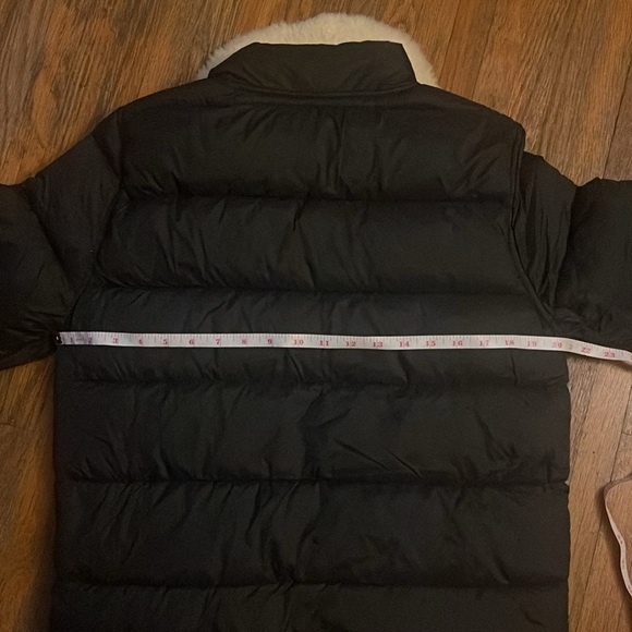 Reversible Black/Tan High Neck Puffer Jacket - Picture 7 of 9